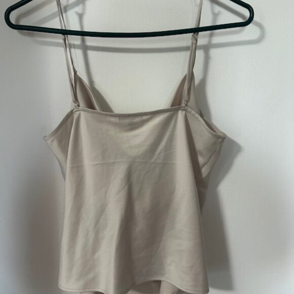 Satin Scoop Neck Blouse - Picture 2 of 3
